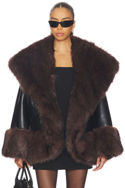 Weworewhat - x REVOLVE Cocoon Faux Fur Jacket