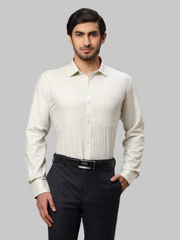 Park Avenue - Checks White Formal Shirt