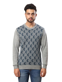 Raymond - Woven Medium Grey Sweater