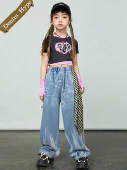 Hopscotch - 2-Piece T-Shirt and Denim Jeans with Hat and Handkerchief