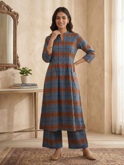 Autumnlane - Akshara Cela Cotton Kurta with Palazzo