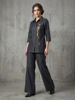 Autumnlane - Prisha Trout Handwork Denim Co-Ord Set