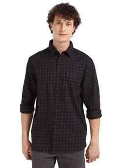 Calvin Klein - Black Checks Relaxed Fit Shirt