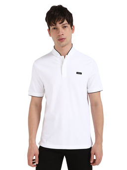Calvin Klein - White Solid Slim Fit T-Shirt