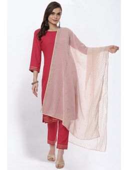 Rangriti - Pastel Pink Art Silk Dupatta