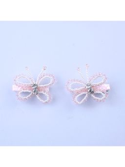 Choko - Pink Butterfly Beaded Hairclip for Girls