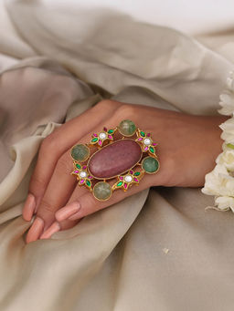 Joules By Radhika - Multi-Color Blossom Heritage Ring