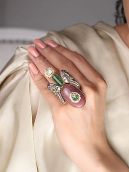 Joules By Radhika - Multi-Color Stone Ring