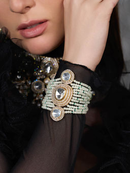 Joules By Radhika - White Enamour Grace Bracelet