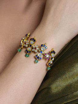 Joules By Radhika - Multi-Color Regal Sparkle Temple Bracelet
