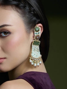 Joules By Radhika - Multi-Color Royale Dewdrop Passa Earrings