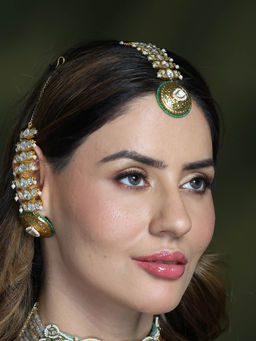 Joules By Radhika - White Rajsi Radiance Maang Tikka