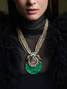 Joules By Radhika - Multi-Color Crownaura Necklace