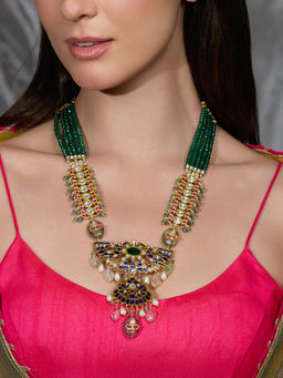 Joules By Radhika - Multi-Color Tavisha Threads Pendant Necklace