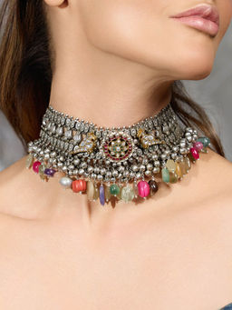 Joules By Radhika - Multi-Color Vibrant Boho Necklace