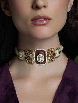 Joules By Radhika - Multi-Color Enchante Pearl Cascade Choker