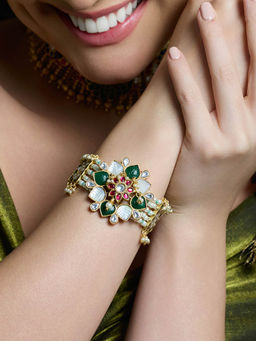 Joules By Radhika - Multi-Color Mughal Bloom Bracelet