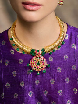 Joules By Radhika - Multi-Color Auric Grace Royal Necklace