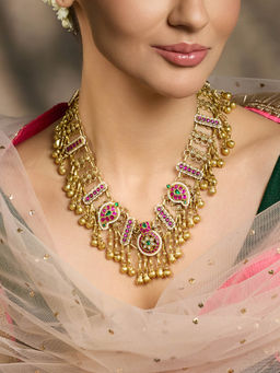 Joules By Radhika - Multi-Color Ruhani Riwayat Bridal Necklace