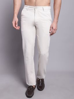 Cantabil - Men Cream Trousers