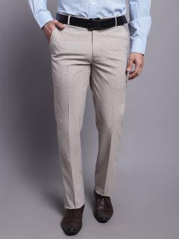 Cantabil - Men Fawn Trousers