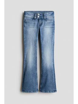 H&M - Girls Blue Bootcut Leg Low Jeans