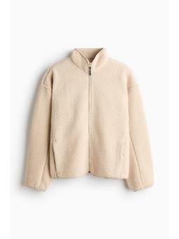 H&M - Men Beige Teddy Sports Jacket