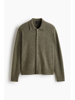 H&M - Men Green Regular Fit Cardigan