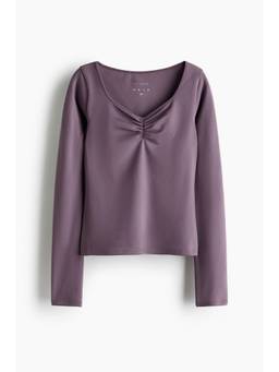 H&M - Girls Purple Sports Top With Softmove