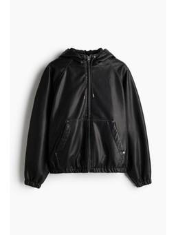 H&M - Men Black Hooded Jacket