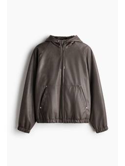 H&M - Men Brown Hooded Jacket