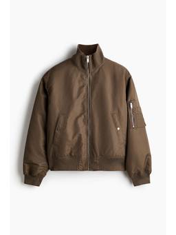 H&M - Men Brown Padded Bomber Jacket