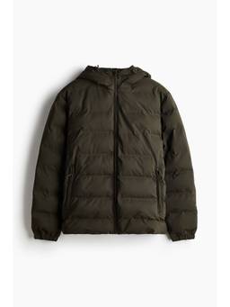 H&M - Men Green Padded Windproof & Water-Repellent Jacket