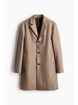 H&M - Men Beige Single-Breasted Coat