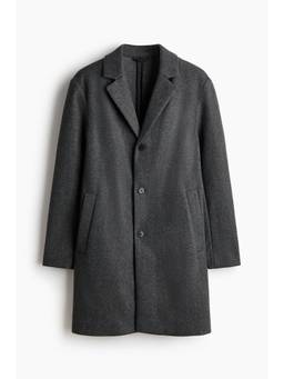 H&M - Men Grey Single-Breasted Coat