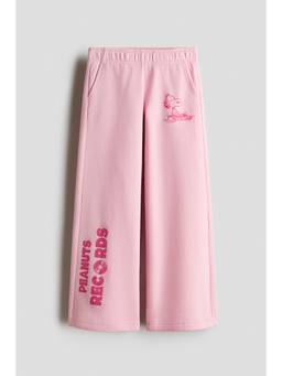H&M - Girls Pink Print-Motif Sweatpant