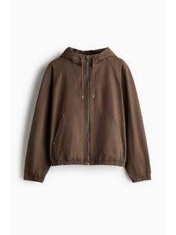 H&M - Men Brown Hooded Cotton Workwear Jacket