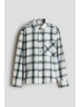 H&M - Boys Grey Pocket-Detail Cotton Shirt