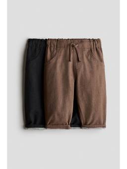 H&M - Boys Multi-Color 2-Pack Lined Cotton Joggers