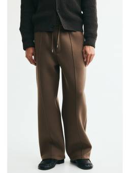 H&M - Men Brown Relaxed Fit Tailored Trackpant