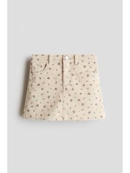 H&M - Girls Beige Corduroy Skirt
