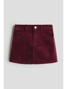 H&M - Girls Red Corduroy Skirt