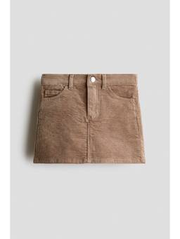 H&M - Girls Beige Corduroy Skirt