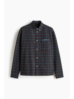 H&M - Men Brown Relaxed Fit Oxford Shirt