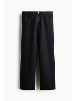 H&M - Men Black Relaxed Fit Cotton Jeanss