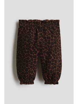 H&M - Girls Brown Patterned Corduroy Trousers