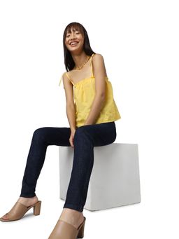 ONLY - Women Solid Navy Blue Jeans