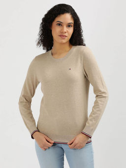Tommy Hilfiger - Women's Beige Color Sweater