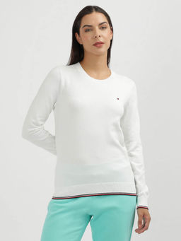 Tommy Hilfiger - Women's White Color Sweater