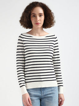 Tommy Hilfiger - Women's White Color Sweater